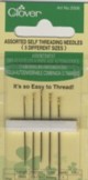 Self Threading Needles by Clover - 5 different sizes per package