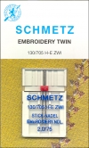 Schmetz twin embroidery needles