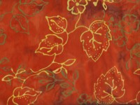 orange bali batik by Princess Mirah