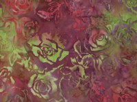 100% cotton batik by Island Batik in pink and lime