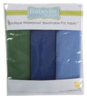 Babyville Pul Waterproof Diaper Fabric 21inX24in Cuts 3/Pkg Forest Friends & Camo