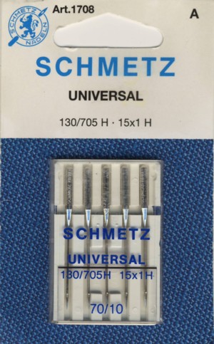 Schmetz Chrome Universal Machine Needles-Size 90/14 10/Pkg