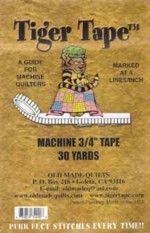 Straight Line Stitching 12 Lines Per 1 Tiger Tape | Old Made Quilts  #TT-1412